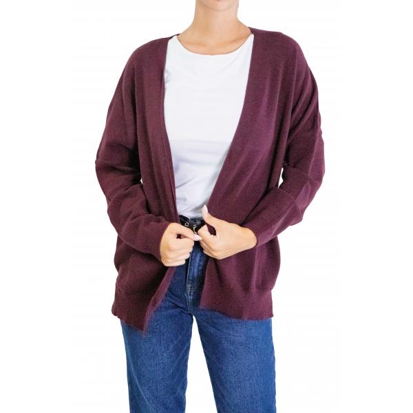 Cardigan tinta unita aperto 
